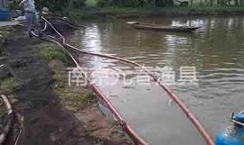 沉网 鱼塘捕鱼展示